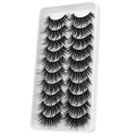 Ciglia finte in visone 10 paia 3D 8