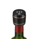 Cijfer slot voor fles met driecijferige combinatie Deksel voor de hals tegen openen voor waardevolle wijn Zwarte uitvoering met gouden patroon 4,5 x 3