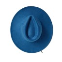 Cilindro de terciopelo 55–58 cm Con ala ancha de 9,5 cm Sombrero elegante de poliéster y algodón Cilindro retro estiloso sombrero 5