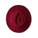 Cilindro de terciopelo 55–58 cm Con ala ancha de 9,5 cm Sombrero elegante de poliéster y algodón Cilindro retro estiloso sombrero 8