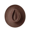 Cilindro de terciopelo 55–58 cm Con ala ancha de 9,5 cm Sombrero elegante de poliéster y algodón Cilindro retro estiloso sombrero 6