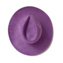 Cilindro de terciopelo 55–58 cm Con ala ancha de 9,5 cm Sombrero elegante de poliéster y algodón Cilindro retro estiloso sombrero 20
