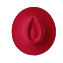 Cilindro de terciopelo 55–58 cm Con ala ancha de 9,5 cm Sombrero elegante de poliéster y algodón Cilindro retro estiloso sombrero 3