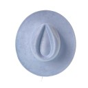 Cilindro de terciopelo 55–58 cm Con ala ancha de 9,5 cm Sombrero retro elegante de poliéster y algodón Disfraz de cilindro de gala 6