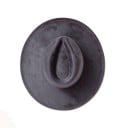 Cilindru din piele întoarsă 55–58 cm Margine lată 9,5 cm Pălărie elegantă din poliester și bumbac Cilindru retro stilat 4