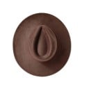 Cilindru din piele întoarsă 55–58 cm Margine lată 9,5 cm Pălărie elegantă din poliester și bumbac Cilindru retro stilat 6