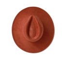 Cilindru din piele întoarsă 55–58 cm Margine lată 9,5 cm Pălărie elegantă din poliester și bumbac Cilindru retro stilat pentru costume de ocazie 22