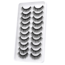 Cílios de vison sintético 10 pares 3D 10