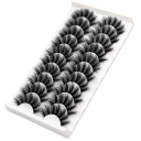 Cils en vison artificiel 10 paires 3D 25