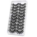 Cils en vison artificiel 10 paires 3D 35