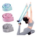 Cinghia elastica per stretching 130 x 4 cm con undici occhielli numerati, fascia per allungamento per yoga, pilates, balletto e ginnastica 1