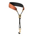 Cinghia per saxofono da collo 4,5 cm di larghezza e 40 cm di lunghezza Imbottitura in pelle morbida professionale per alto tenore soprano 5