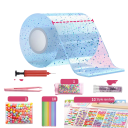 Cinta adhesiva de doble cara de nano-gel inflable DIY 1 m x 5 cm Cinta de colores estirable y a prueba de agua con purpurina y accesorios 5