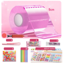 Cinta adhesiva de doble cara de nano-gel inflable DIY 1 m x 5 cm Cinta extensible impermeable de colores para uso creativo 5