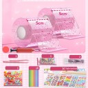 Cinta adhesiva de doble cara de nano-gel inflable DIY 2 unidades 1 m x 5 cm Cinta de colores estirable y resistente al agua con purpurina. 6