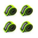 Cinta de aperto com velcro para varas 4 pcs Cintas rígidas para fixação de varas de pesca Correias ajustáveis para segurar varas Cintas de proteção para transporte e armazenamento 4