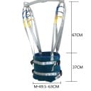 Cinta de elevação de reabilitação tamanho M 49,5–63 cm com faixa suspensa ajustável para pessoas com deficiência 5