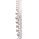 Cinta de encaje perlada 1,5 cm 91 cm Cinta decorativa con imitación de perlas DIY creación Encaje decorativo de poliéster para decoraciones 2