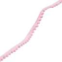 Cinta de felpa con pompones 10 mm longitud 5 m Borde decorativo de pompones Poliéster algodón Cinta decorativa para coser decoraciones 16
