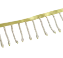 Cinta decorativa 45 cm Flecos de cuentas poliéster nylon Cinta de remate decorativa para vestidos cortinas disfraces decoraciones manualidades 15
