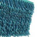 Cinta decorativa bordada con flecos de cuentas 6 cm x 90 cm Cinta decorativa de poliéster para adornar prendas, cortinas, cojines 1
