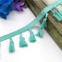 Cinta decorativa de algodón con flecos 4,5 cm longitud 182 cm Borde textil decorativo con flecos para coser decoraciones de textil 16