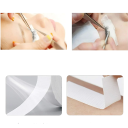 Cinta para ojos para extensiones de pestañas, 2 piezas, superficie lisa, material transpirable, cómoda de usar, fácil de rasgar con la mano, cinta 2