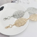 Cinto de corrente feminino com folhas 6