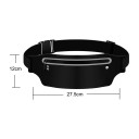 Cinto de Corrida 27,5 x 12 cm para telemóvel até 7,5 polegadas Cinto fino à prova de água para corrida com fecho refletor e abertura 4