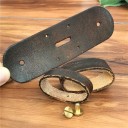 Cinto de couro para homem sem fivela L442 4