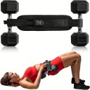 Cinto de Exercício para as Costas com Opção de Carga Resistência Ajustável Cinto Ergonómico para Fortalecimento das Nádegas e Parte Inferior 3