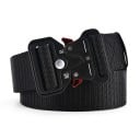 Cinto de nylon para homem 125 x 3,8 cm Cinto tático resistente com fivela metálica de libertação rápida Cinto ajustável para uniforme Calças 1