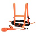 Cinto de treino para esqui infantil com arnês peitoral e dorsal com corda de tração, equipamento de segurança para ensinar crianças a esquiar 3