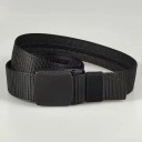Cinto de viagem de segurança 120 cm com bolso invisível com fecho de correr Cinto ajustável com fivela de plástico para dinheiro 2