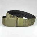 Cinto de viagem de segurança 120 cm com bolso invisível com fecho de correr Cinto ajustável com fivela de plástico para dinheiro 5