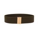 Cinto elástico largo para senhora 65 x 5 cm Fivela metálica dourada Cinto elegante para vestidos Modelação da cintura Acessório 9