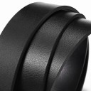 Cinto elegante para homem em pele PU com fivela metálica automática Largura 3,4 cm Circunferência ajustável Acessório moderno para fato 3