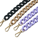 Cintura a catena da donna 40 cm Catena metallica larga Cinturino di ricambio per borse Accessorio elegante per borse e pochette 2