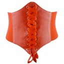 Cintura corsetto in pelle da donna 4