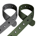 Cintura da uomo in nylon 118 x 3,4 cm Cintura in tela resistente con fibbia in metallo Stile tattico militare Cintura regolabile per uso quotidiano 3