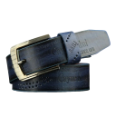 Cintura da uomo in pelle 110 x 3,7 cm Elegante cintura nera con stampa di lettere Accessorio stiloso per jeans e abito Materiale 3