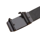 Cintura da uomo in PU con larghezza di 3,4 cm Cintura elegante con fibbia automatica Accessorio di moda stiloso per pantaloni Circonferenza regolabile Aspetto classico 3