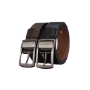 Cintura da uomo in vera pelle Larghezza 3,8 cm Cintura elegante con fibbia in lega Accessorio di moda di qualità per abiti Jeans Pantaloni 1