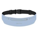 Cintura de corrida desportiva com duas bolsas e saída para auriculares, fechos para telemóvel, corrida, caminhadas, ciclismo, leve 3