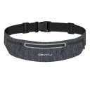 Cintura de corrida desportiva com duas bolsas e saída para auriculares, fechos para telemóvel, corrida, caminhadas, ciclismo, leve e confortável 7