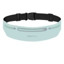 Cintura de corrida desportiva com duas bolsas e saída para auriculares, fechos para telemóvel, corrida, caminhadas, ciclismo, leve e confortável 8