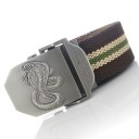 Cintura di stoffa con cobra 8