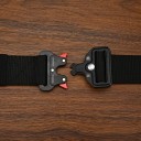 Cintura in nylon per uomo 125 x 3,8 cm Cintura tattica resistente con fibbia metallica a sgancio rapido Cintura regolabile per uniforme 7