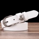 Cintura in pelle da donna con decorazione 4