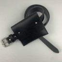 Cintura in pelle da donna con tasca 2